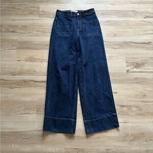 JJXX Wide High Waist Women's Blue Denim Jeans